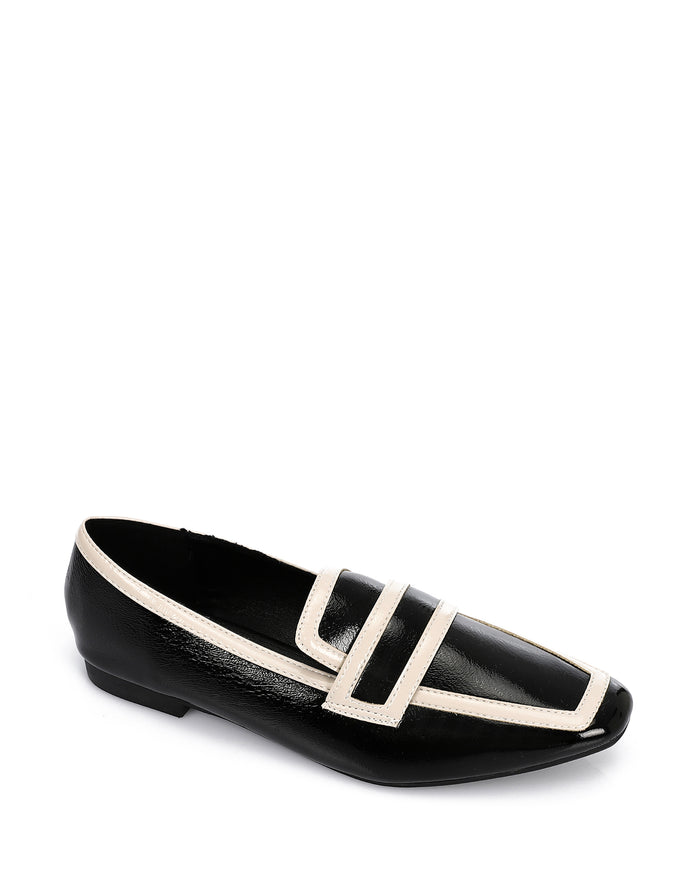 JAL-DVTV-023 Leather Square Toe Ballet Flats