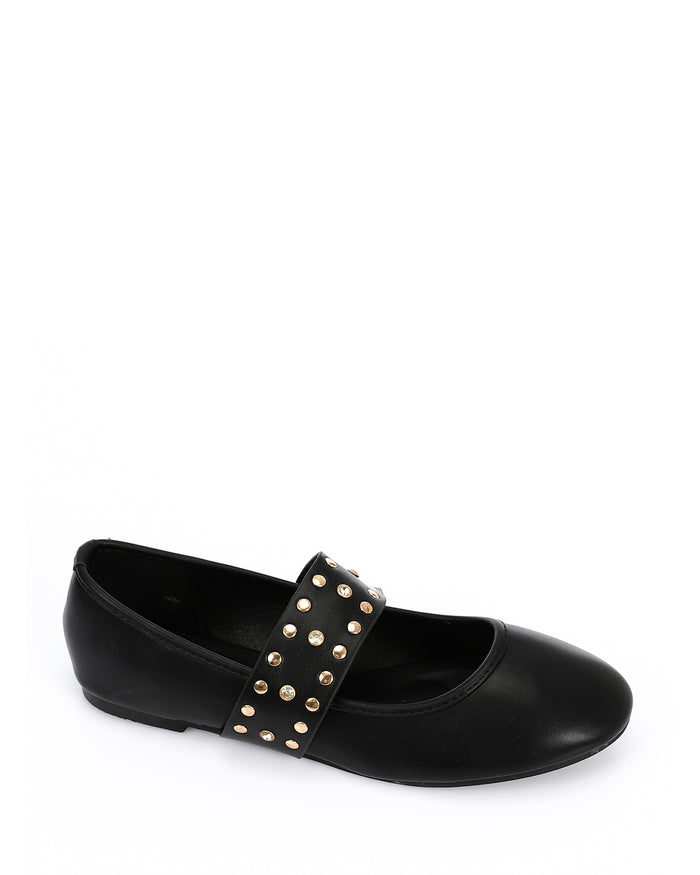 JAL-DVTV-024 Studded Belt Mary Jane Flat