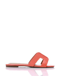 JSP-DJTF-003 Leather Flat Slippers