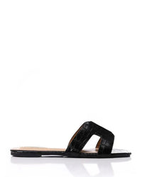 JSP-DJTF-003 Leather Flat Slippers