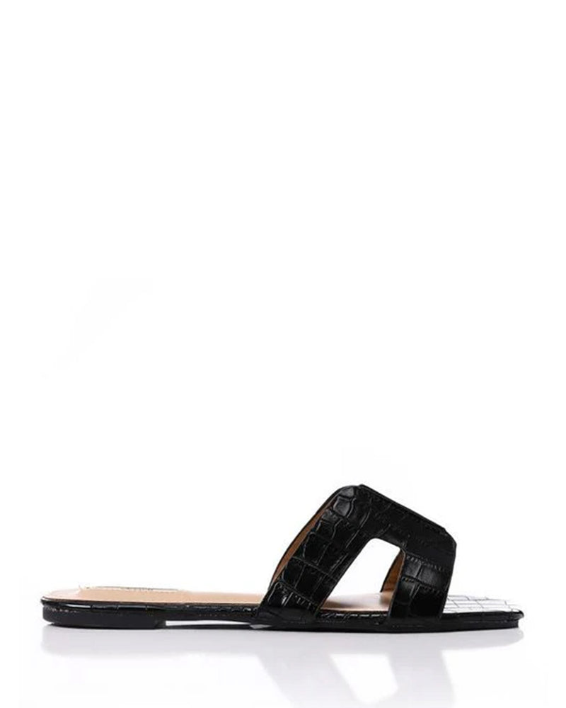 JSP-DJTF-003 Leather Flat Slippers