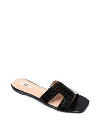 JSP-DJTF-003 Leather Flat Slippers