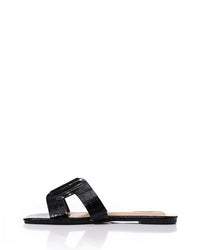 JSP-DJTF-003 Leather Flat Slippers