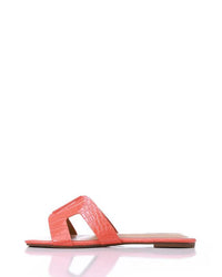 JSP-DJTF-003 Leather Flat Slippers
