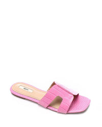 JSP-DJTF-003 Leather Flat Slippers
