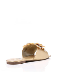 JSP-DJTF-005 Gold Leather Slipper