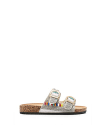 KND-DJTF-012 Decorated Buckled Flat Slippers
