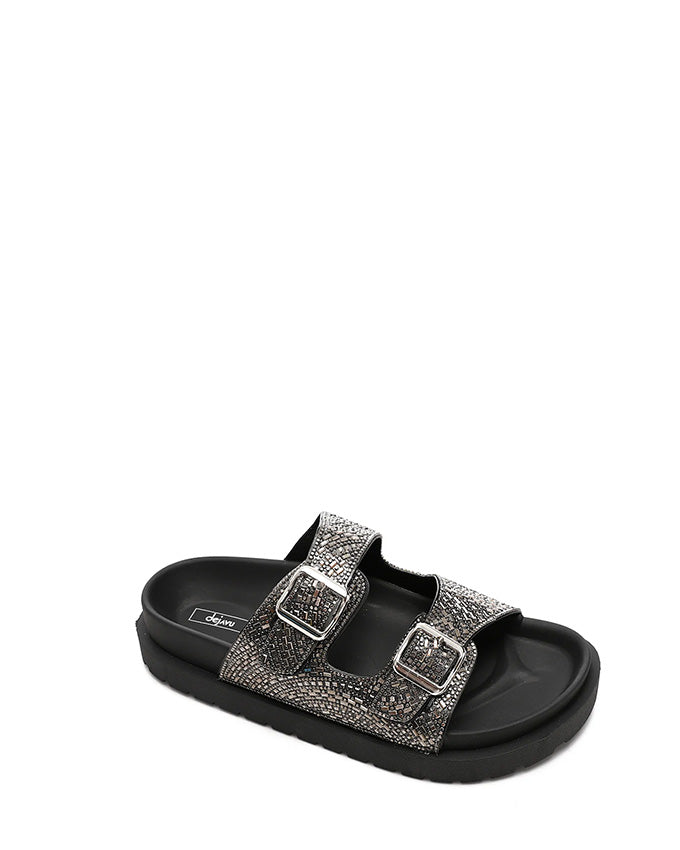 KND-DJTF-016 Decorated Flat Slippers