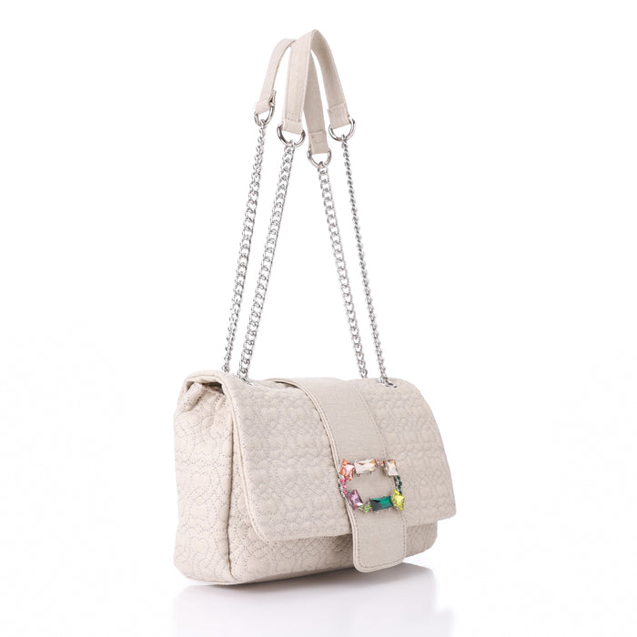 LID-DJTF-011 Buckle Stitched Shoulder Bag