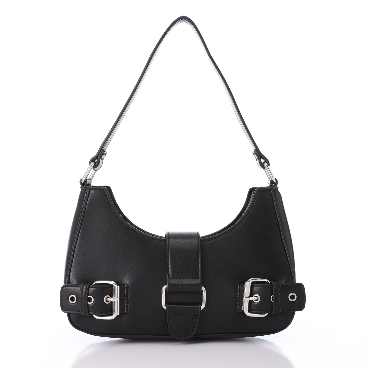 [autt] Lid Bag ★人気★ LID-DJTF-027 Decorative Multi-Belted Leather Shoulder Bag