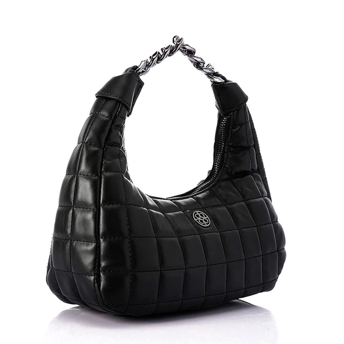 LID-DVTH-010 Silver Chain Handle Shoulder Bag