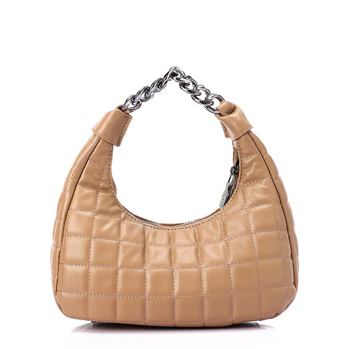 LID-DVTH-010 Silver Chain Handle Shoulder Bag