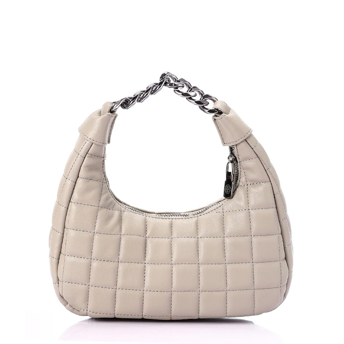LID-DVTH-010 Silver Chain Handle Shoulder Bag