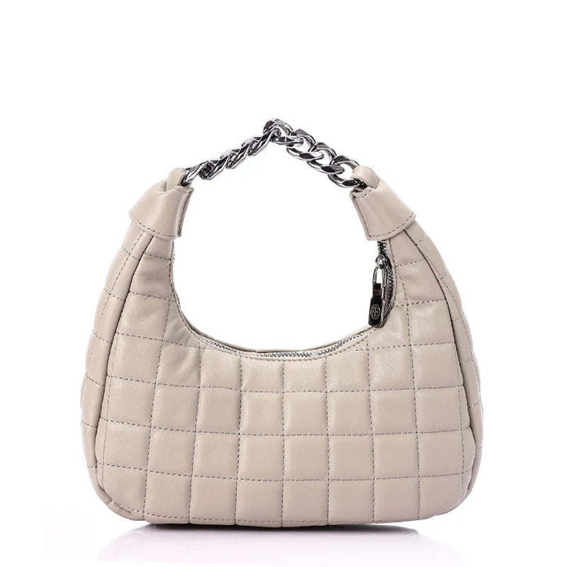 LID-DVTH-010 Silver Chain Handle Shoulder Bag
