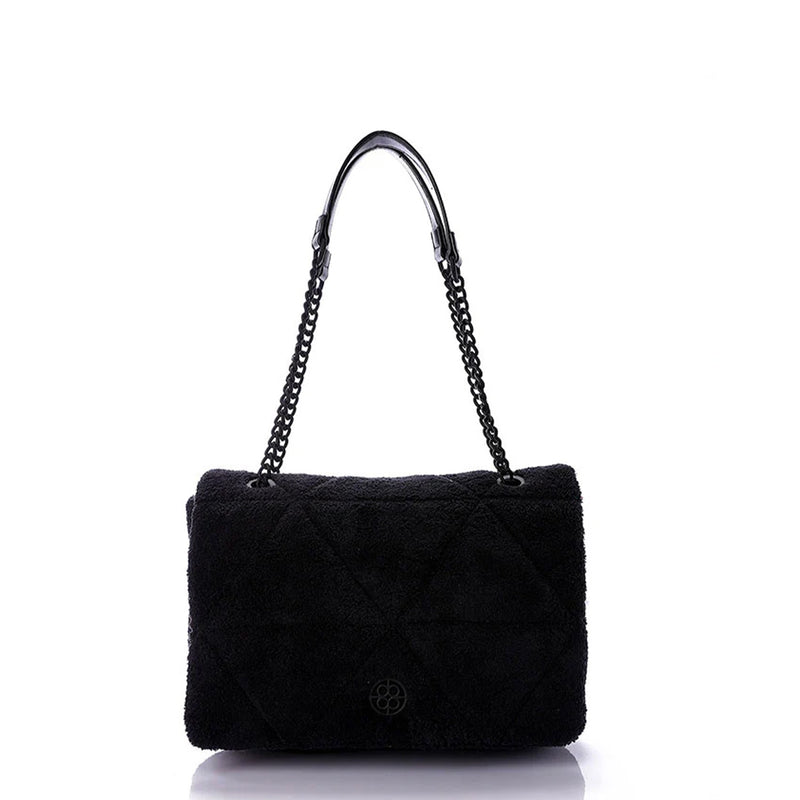 LID-DJTH-028 Stitching Fur Shoulder Bag