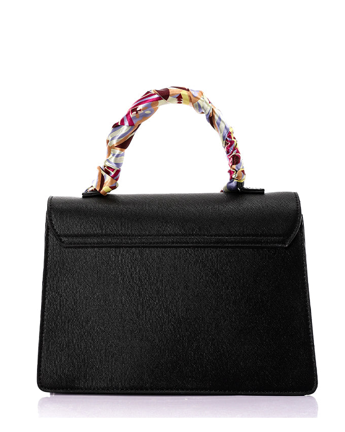 Chic Agnetic Handbag With Tied Scarf – Dejavu
