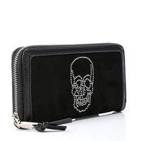 LID-DVTF-014 Diamond Skull Suede Wallet