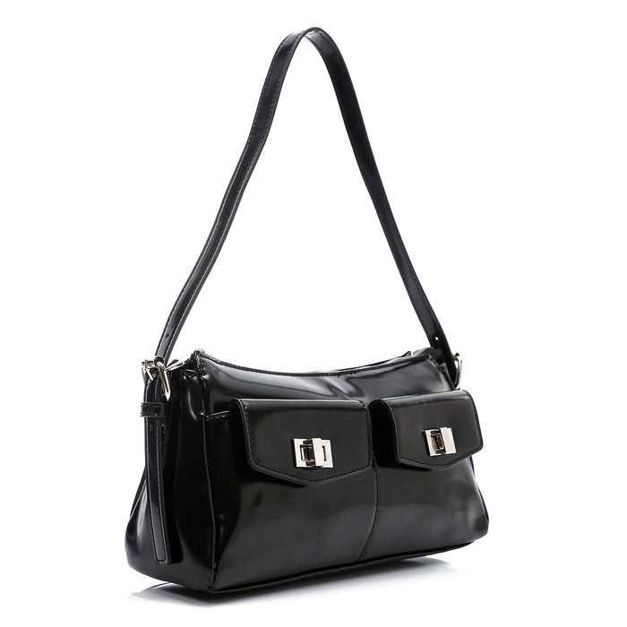 LID-DVTF-047 Zipper Closure Shoulder Bag