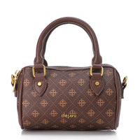LID-DVTS-013 Suede Duffle Crossbody Bag