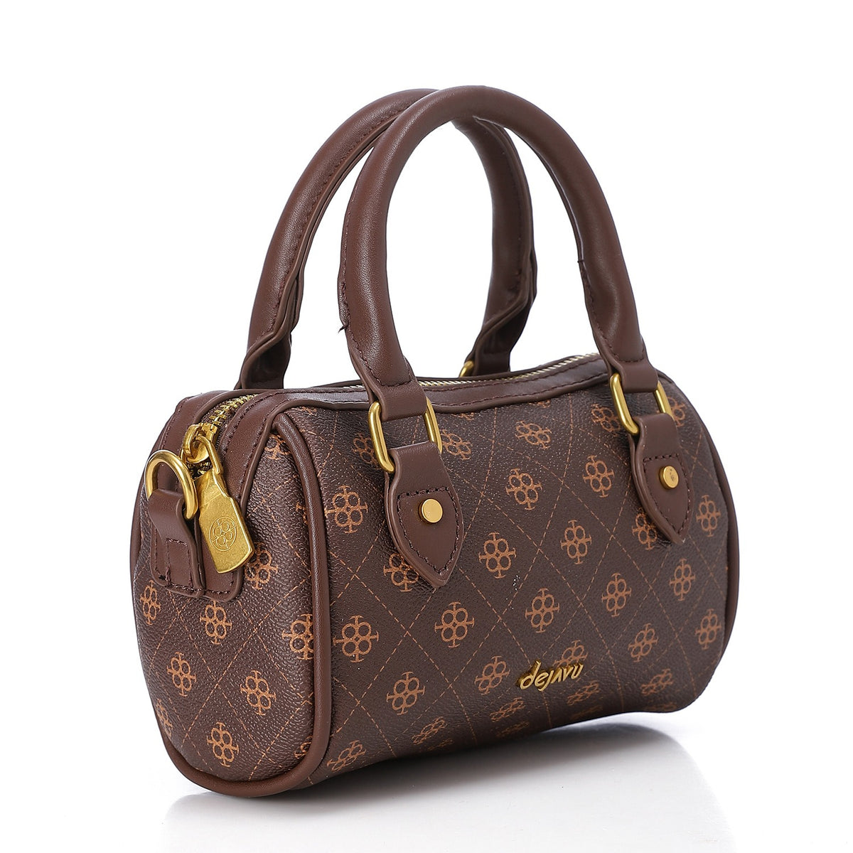 LID-DVTS-013 Suede Duffle Crossbody Bag