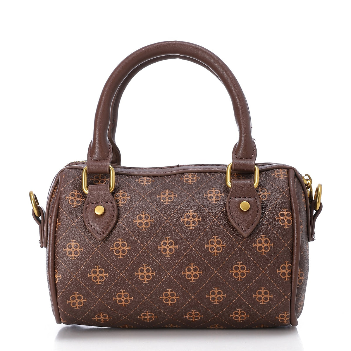 LID-DVTS-013 Suede Duffle Crossbody Bag