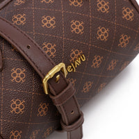 LID-DVTS-013 Suede Duffle Crossbody Bag