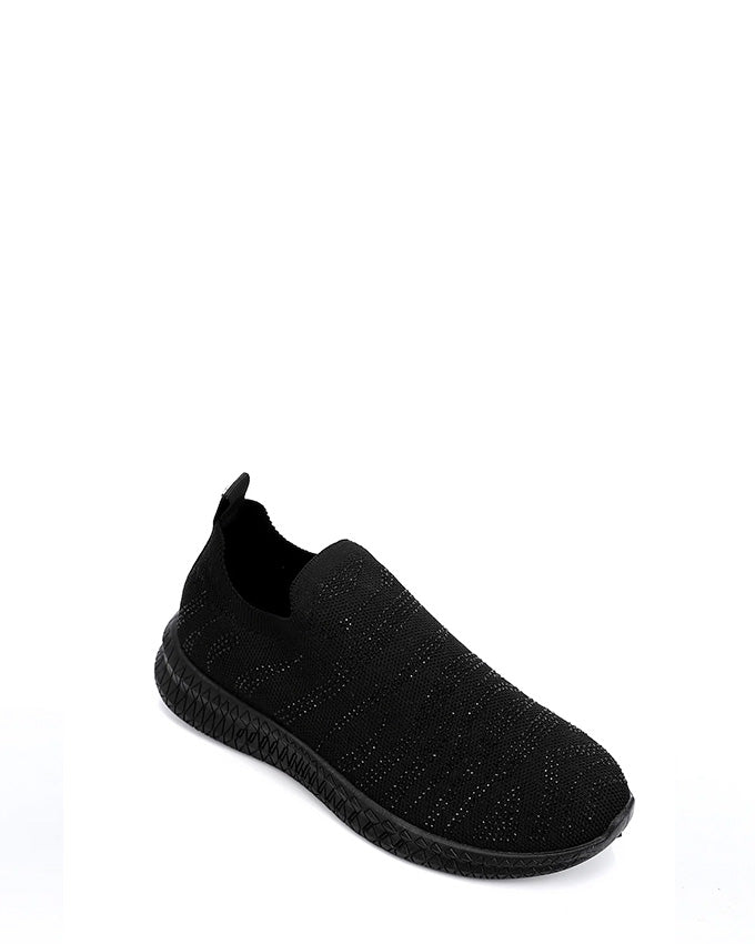 PMA-DVTF-001 Strassed Allover Black Sneaker