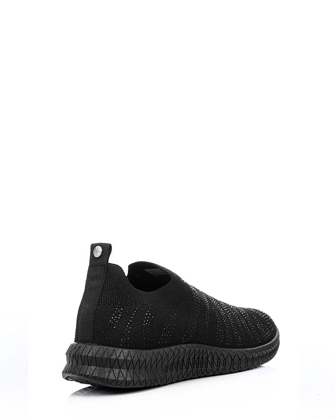 PMA-DVTF-001 Strassed Allover Black Sneaker