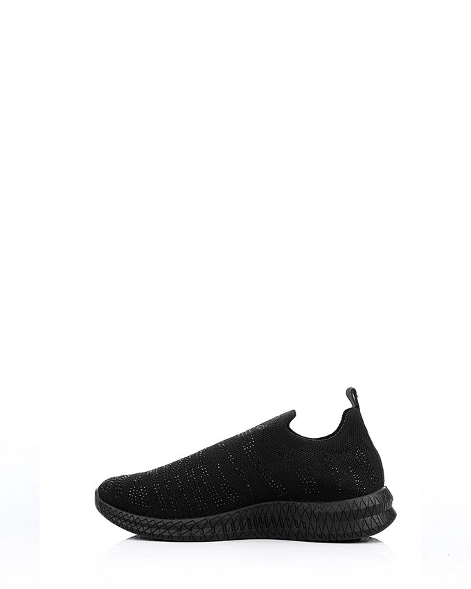 PMA-DVTF-001 Strassed Allover Black Sneaker