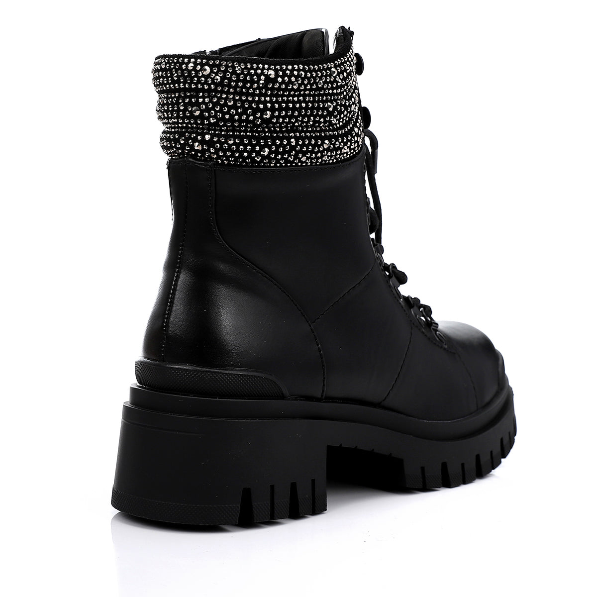 PRD-DVTF-002 Black Army Boot With Silver Neck