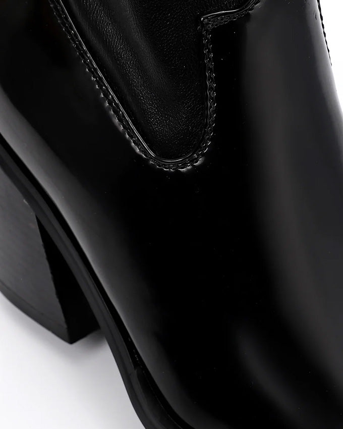 PRD-DVTF-005 RoundToecap Heeled Calf Boot