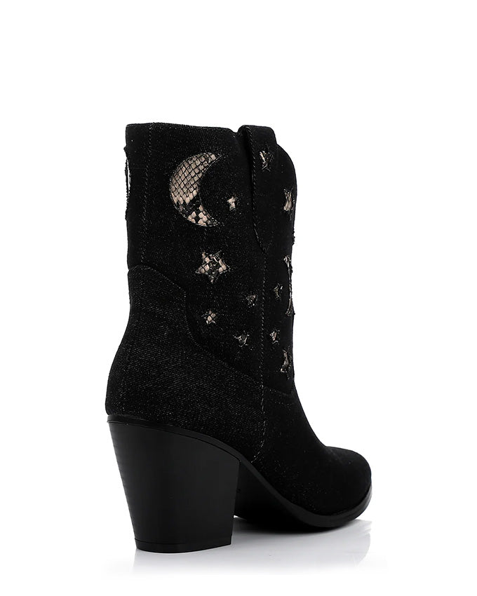 PRD-DVTF-007  Crescents & Stars Half Boot