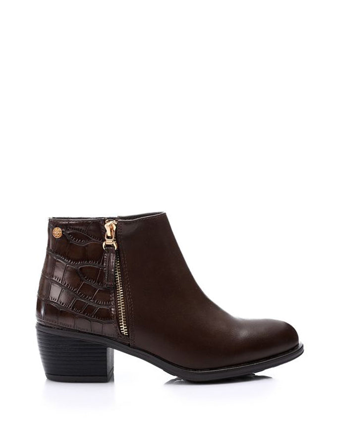 SUN-DVTH-023 Leather Ankle Boots