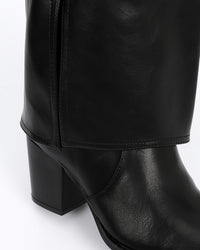 PRD-DVTV-001 Pointed Toecap Heeled Cuff Boots