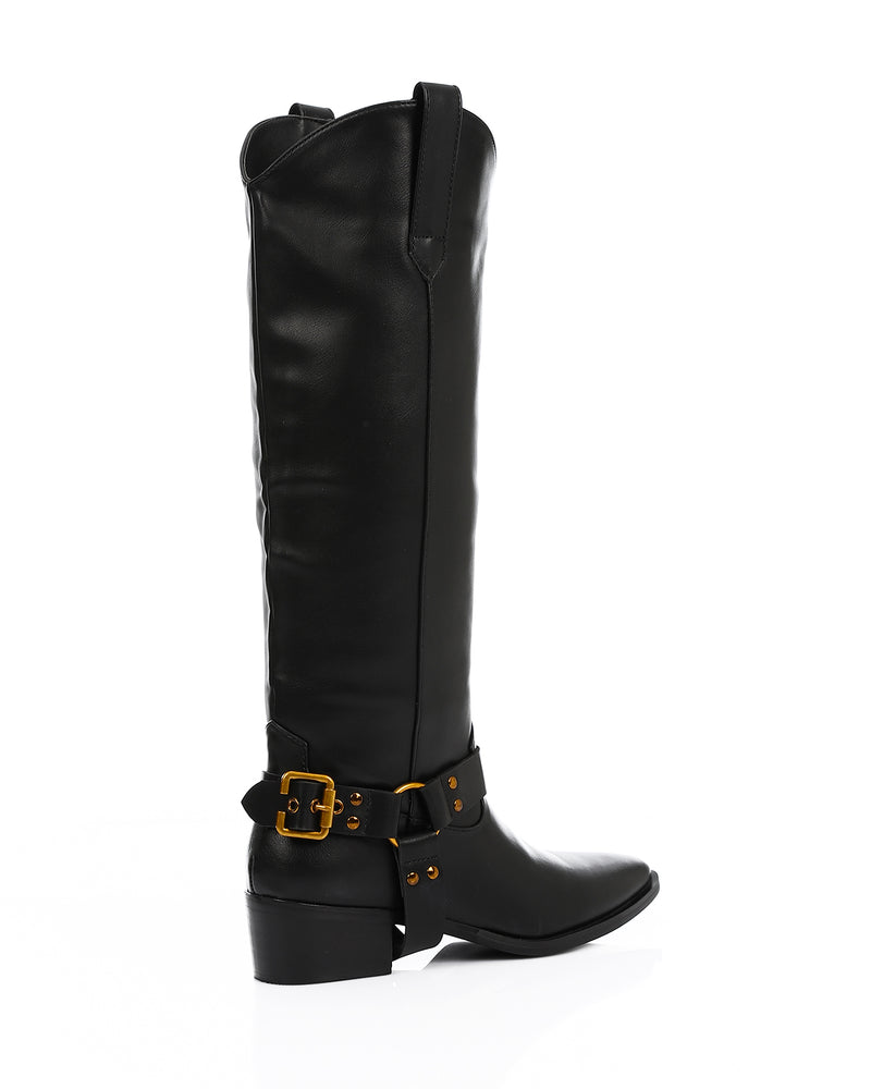 PRD-DVTV-002 Pointed Toecap Knee High Boots