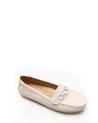 RUI-DJTF-004 Flat Cream Smart Loafer