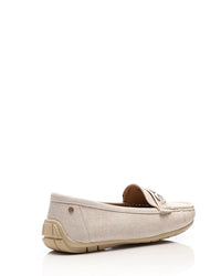 RUI-DJTF-004 Flat Cream Smart Loafer