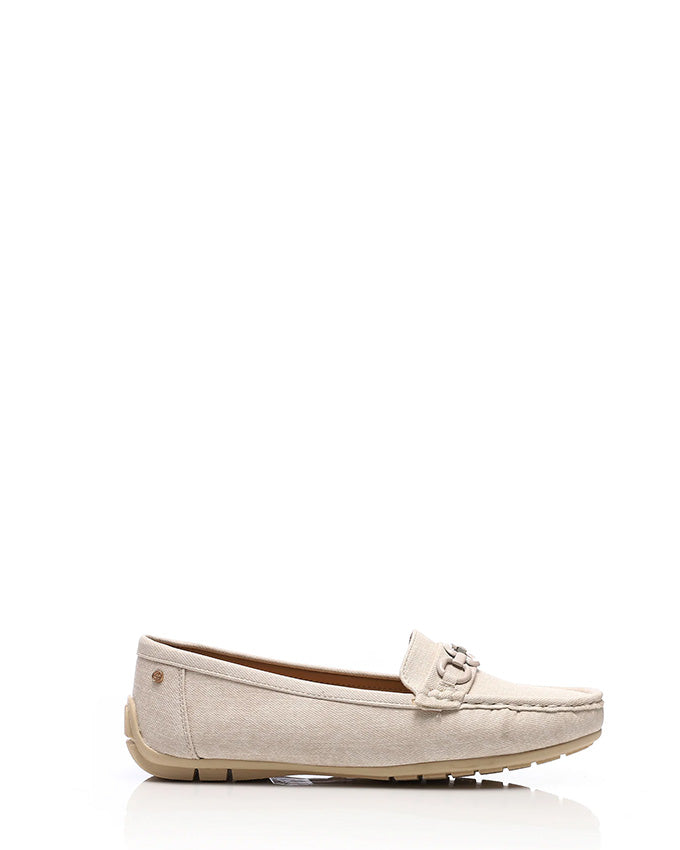 RUI-DJTF-004 Flat Cream Smart Loafer