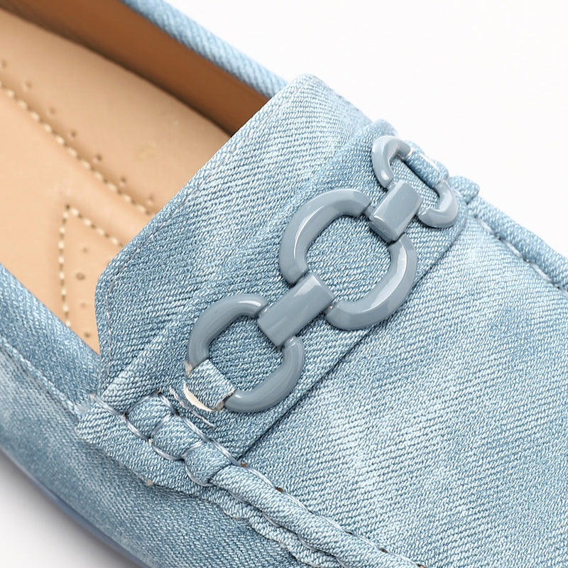 RUI-DJTF-004 Flat Cream Smart Loafer