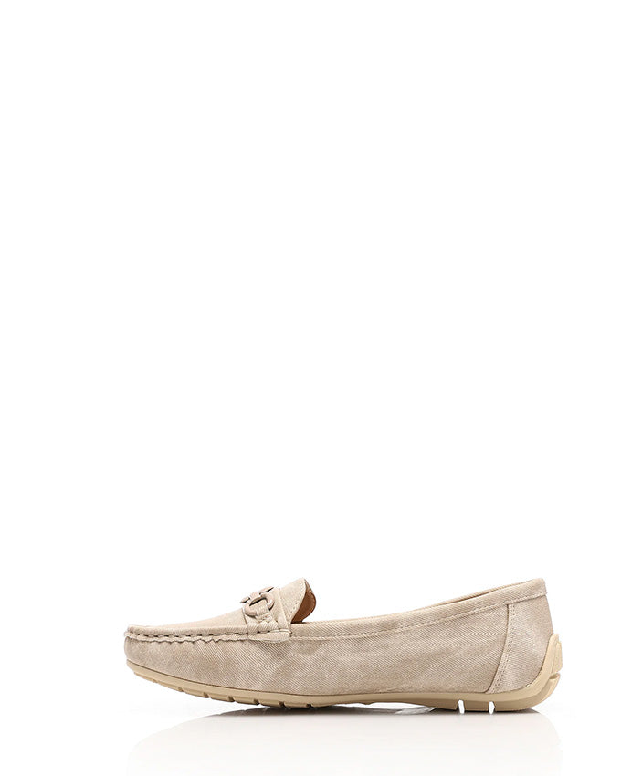 RUI-DJTF-004 Flat Cream Smart Loafer