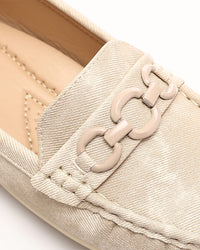 RUI-DJTF-004 Flat Cream Smart Loafer