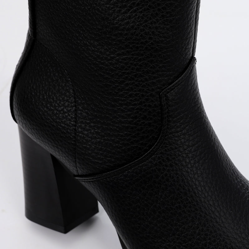 SUN-DVTF-002 Triangular Toecap Heeled Boot