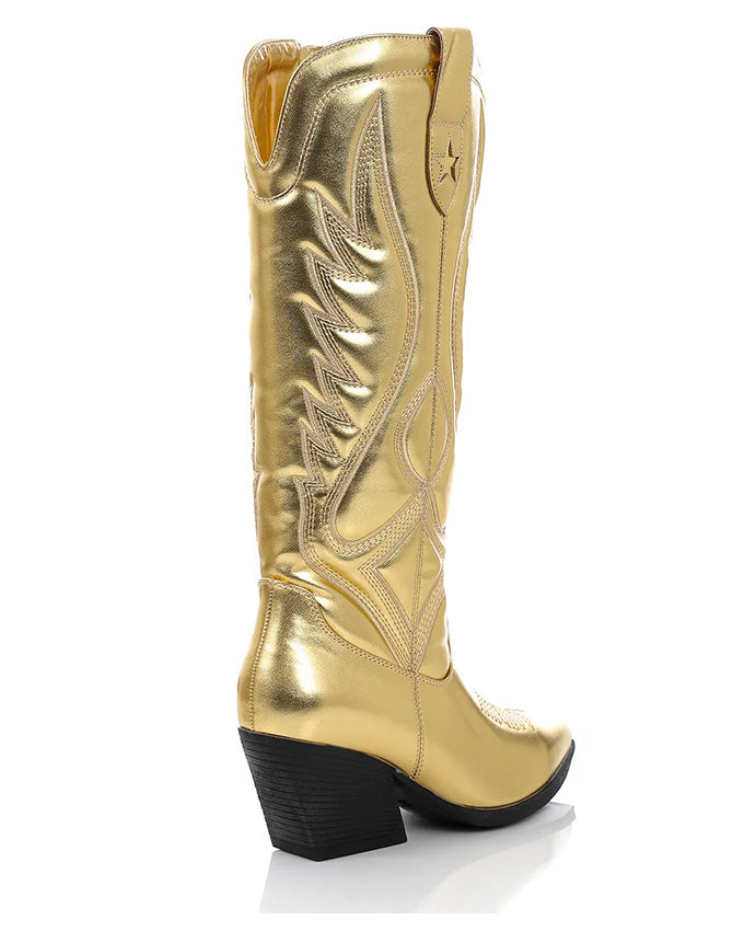 SUN-DVTF-003 Mid Heel Cowboy Boot
