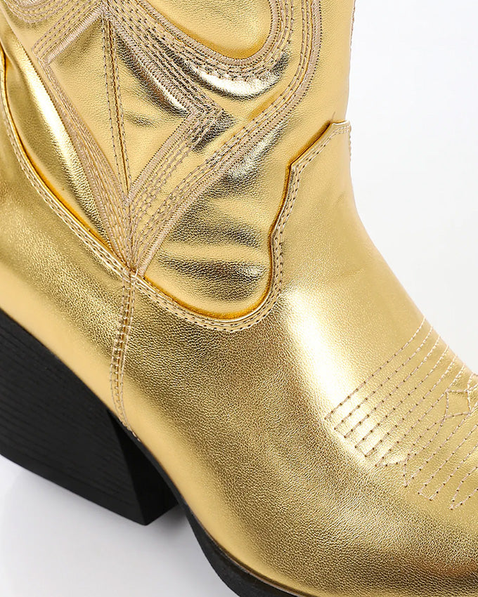 SUN-DVTF-003 Mid Heel Cowboy Boot