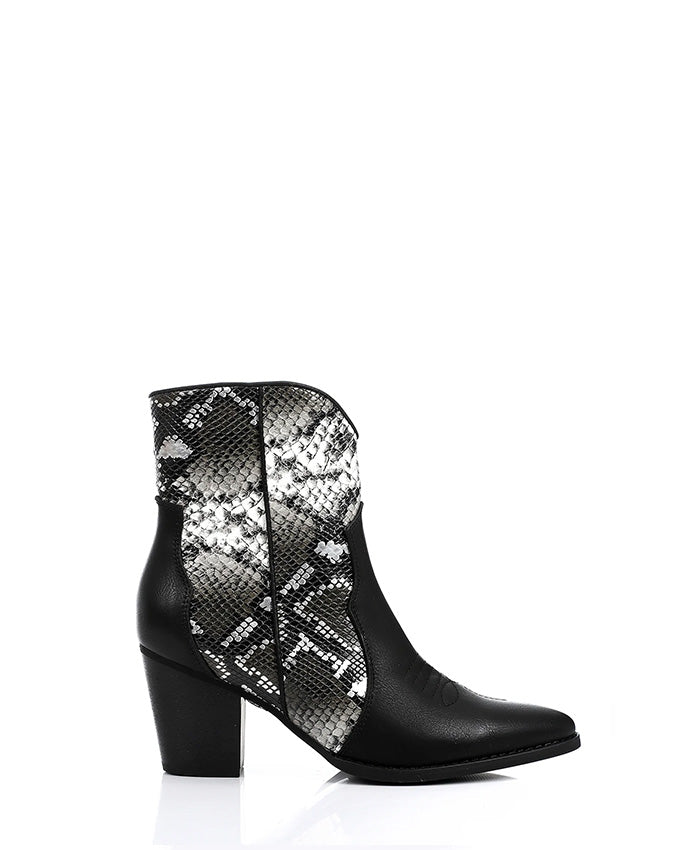 SUN-DVTF-005 Toecap Reptile Ankle Boot