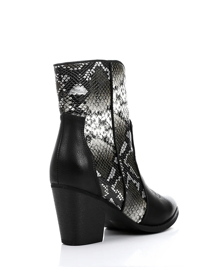SUN-DVTF-005 Toecap Reptile Ankle Boot