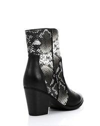 SUN-DVTF-005 Toecap Reptile Ankle Boot