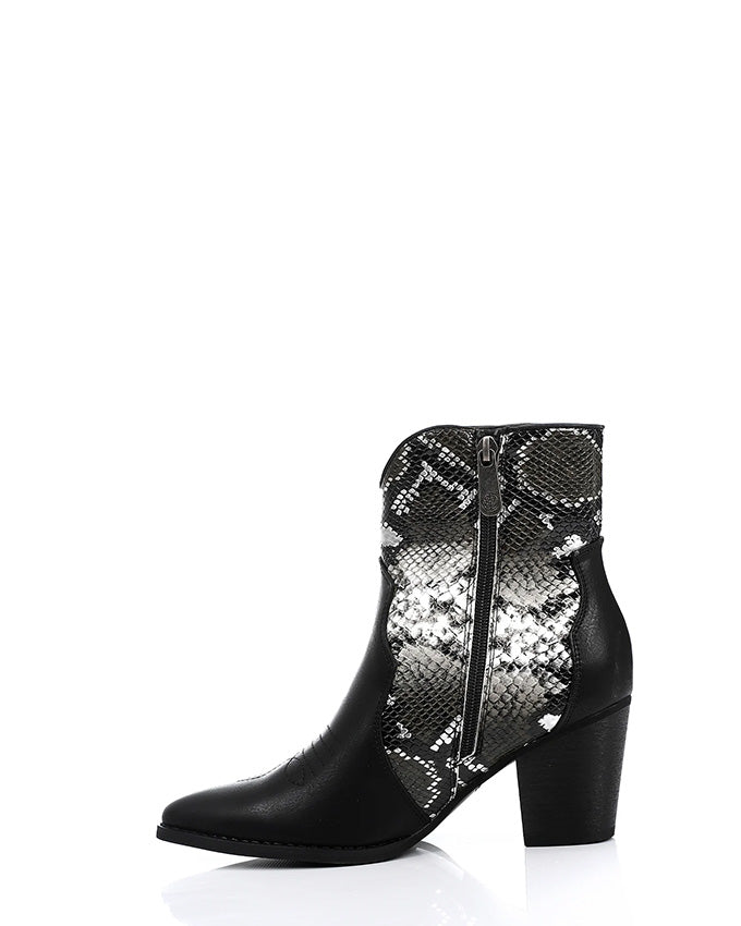 SUN-DVTF-005 Toecap Reptile Ankle Boot