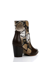SUN-DVTF-005 Toecap Reptile Ankle Boot
