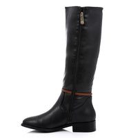 SUN-DVTF-008 Strap Side Zipper High Boot